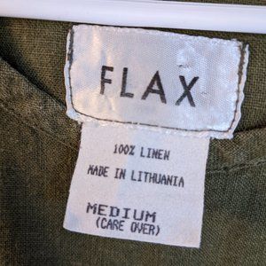 Linen FLAX Tee Olive